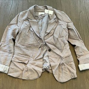 LOFT linen blazer size 8
